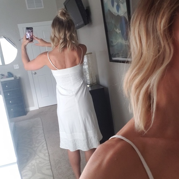 White strappy J. Crew midi dress - Picture 3 of 4